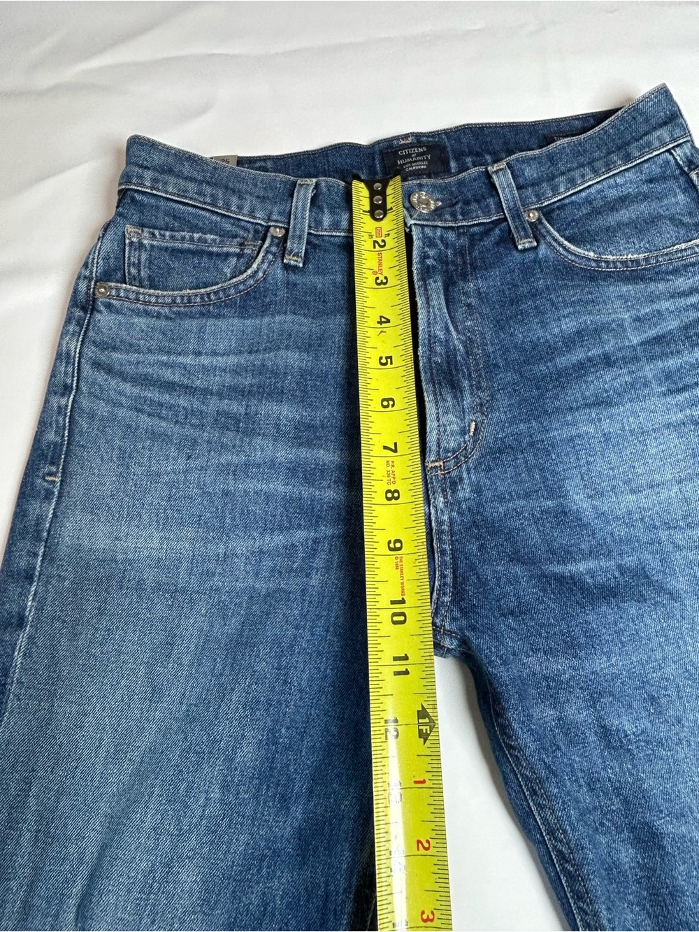 Citizens of humanity demy cropped flare jeans size 25 medium wash made in USA - Picture 14 of 16